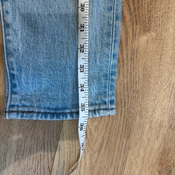 Levi’s Wedgie Straight Jeans Light Wash Size 24 High Rise Vintage Fit - Picture 4 of 7